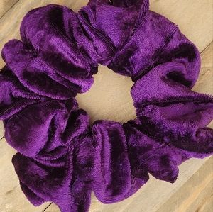 Large size Purple velvet scrunchies